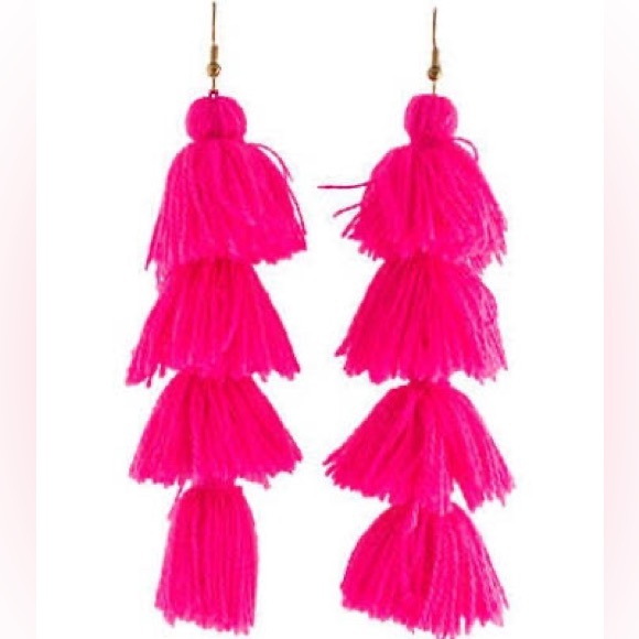 Misa Los Angeles Jewelry - Misa Magenta Earrings!